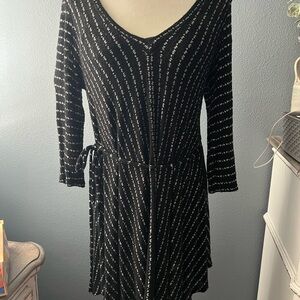 Jessica Simpson Black and White Maternity Shirt Dress Size XL